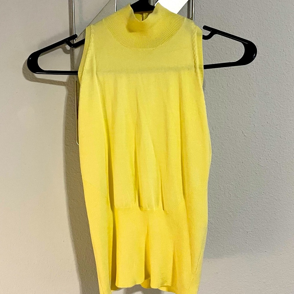 NWOT Silk Blend Turtleneck Sweater Tank